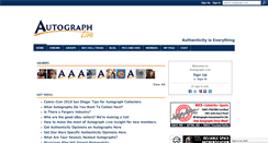 Desktop Screenshot of live.autographmagazine.com